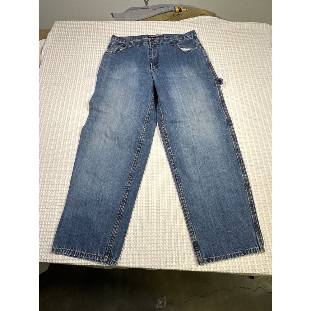 Joe Boxer Mens Cargo 36x32 Light Wash Skatter Utility y2k Retro Street Wear